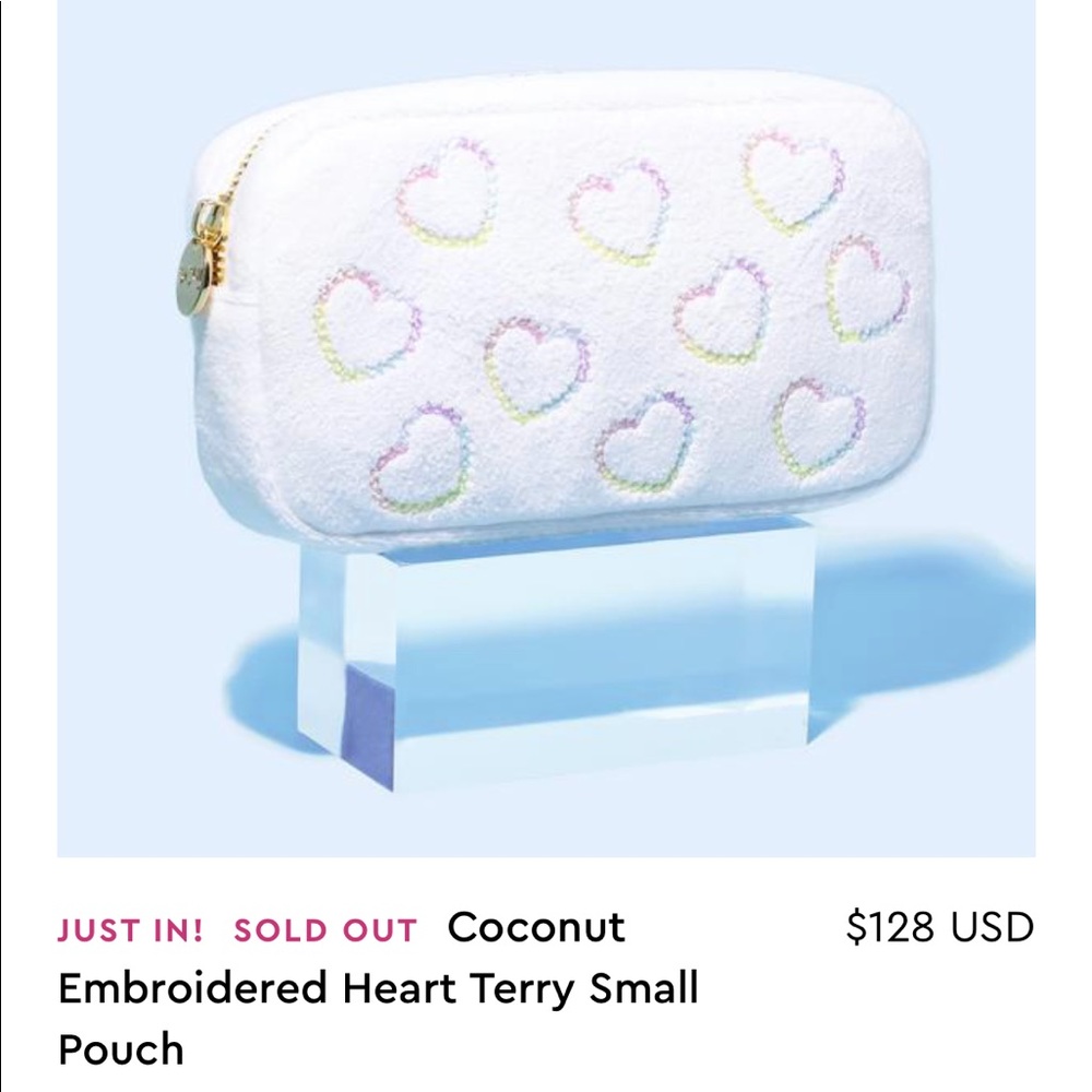 Stony Clover Lane - Embroidered Terry Pouch